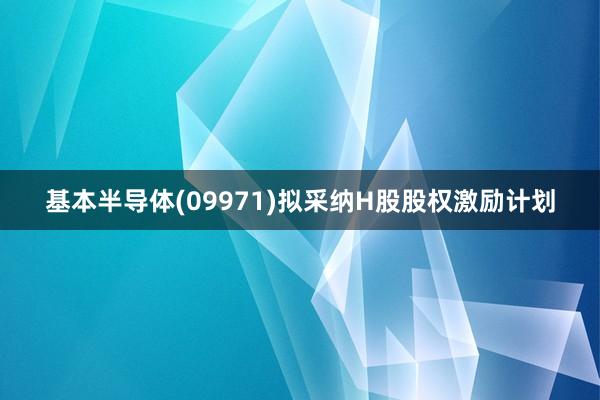 基本半导体(09971)拟采纳H股股权激励计划