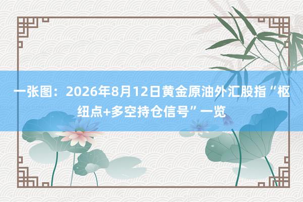 一张图：2026年8月12日黄金原油外汇股指“枢纽点+多空持仓信号”一览